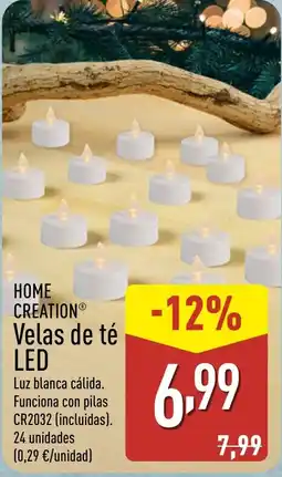 ALDI HOME CREATION Velas de té LED oferta