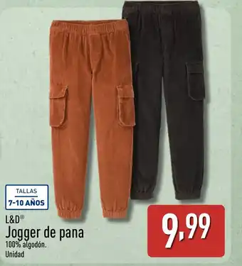 ALDI L&D Jogger de pana oferta