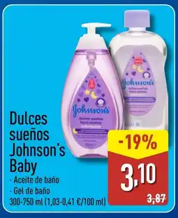 ALDI Dulces sueños Johnson's Baby oferta