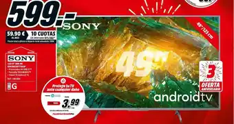 MediaMarkt Sony LED 49" UHD 4K KD49XH8077SAEP oferta