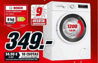 MediaMarkt Bosch Lavadora WAN24264ES oferta