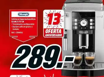 MediaMarkt DēLonghi Cafetera Superautomática ECAM 21.117 SB oferta