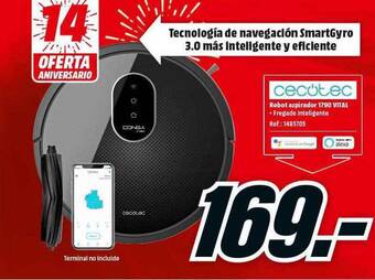 MediaMarkt Cecotec Robot Aspirador 1790 Vital oferta
