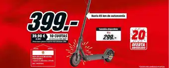 MediaMarkt MI Patín Eléctrico MI Electric Scooter Pro 2 oferta
