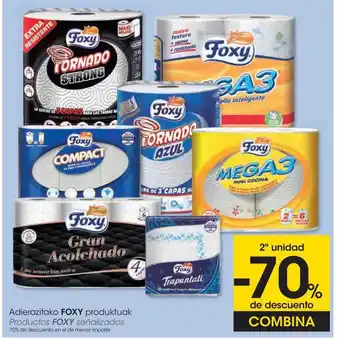 Eroski Adierazitako Foxy Produktuak oferta