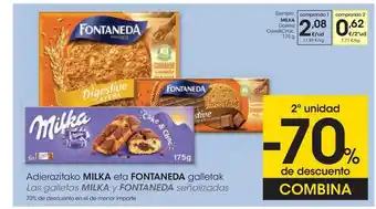 Eroski Milka Eta Fontaneda Adierazitako Galletak oferta
