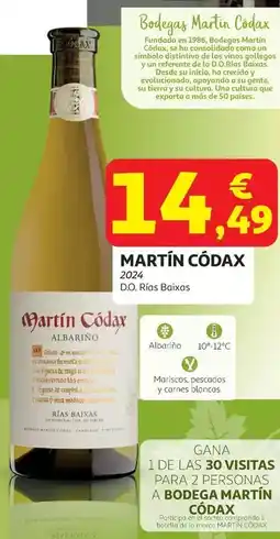 Alcampo Martín códax - 2024 d.o. rias baixas oferta