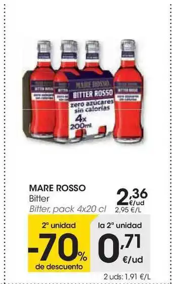 Eroski Mare Rosso Bitter 4x20cl oferta