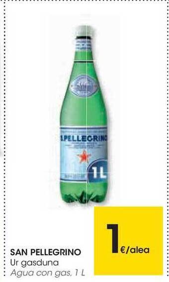 Eroski San Pellegrino Ur Gasduna 1L oferta
