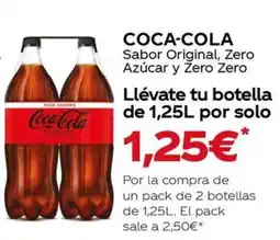 Supermercados MAS COCA-COLA Sabor Original, Zero Azúcar y Zero Zero oferta