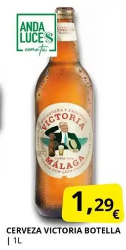 Supermercados MAS VICTORIA Cerveza botella oferta