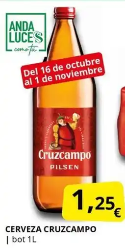 Supermercados MAS CRUZCAMPO Cerveza oferta