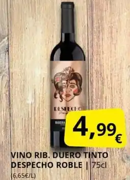 Supermercados MAS Vino rib. duero tinto despecho roble oferta