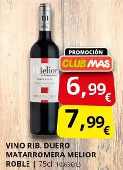Supermercados MAS Vino rib. duero matarromera melior roble oferta