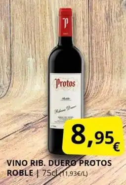 Supermercados MAS PROTOS Vino rib. duero roble oferta