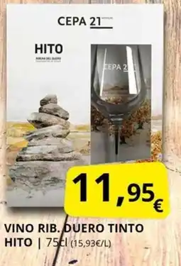 Supermercados MAS HITO Vino rib. duero tinto oferta