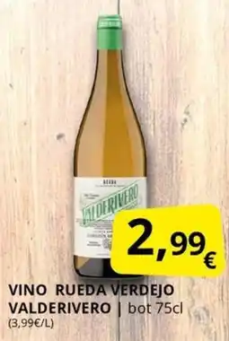 Supermercados MAS VALDERIVERO Vino rueda verdejo oferta