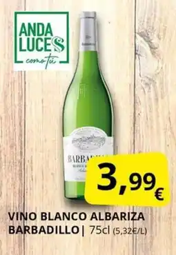 Supermercados MAS BARBADILLO Vino blanco albariza oferta