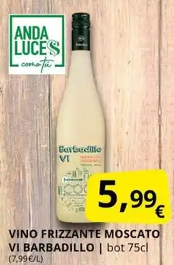 Supermercados MAS Vino frizzante moscato vi barbadillo oferta