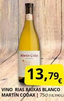 Supermercados MAS MARTIN CODAX Vino rias baixas blanco oferta