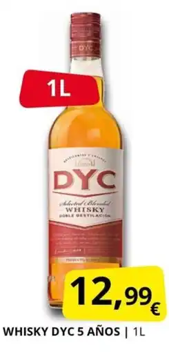 Supermercados MAS DYC Whisky 5 años oferta