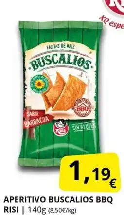 Supermercados MAS RISI Aperitivo buscalios bbq oferta