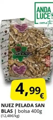 Supermercados MAS SANBLAS Nuez pelada san oferta