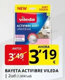 Supermercados MAS VILEDA Bayeta actifibre oferta