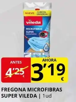 Supermercados MAS VILEDA Fregona microfibras super oferta