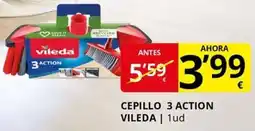 Supermercados MAS VILEDA Cepillo 3 action oferta