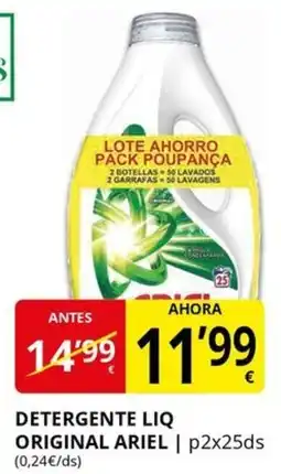 Supermercados MAS ARIEL Detergente liq original oferta