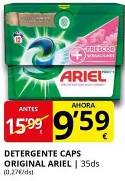 Supermercados MAS ARIEL Detergente caps original oferta