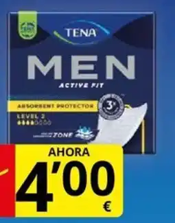 Supermercados MAS TENA Compresas incontinencia masculina oferta