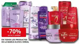 Supermercados MAS L'OREAL Elvive en todos los productos de la marca oferta