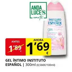 Supermercados MAS INSTITUTO ESPAÑOL Gel íntimo oferta