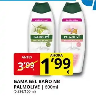 Supermercados MAS PALMOLIVE Gama gel baño nb oferta