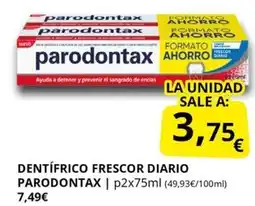 Supermercados MAS PARODONTAX Dentífrico frescor diario oferta