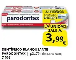Supermercados MAS PARODONTAX Dentífrico blanqueante oferta