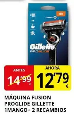 Supermercados MAS GILLETTE Máquina fusion proglide 1mango+ 2 recambios oferta