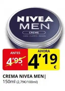 Supermercados MAS NIVEA MEN Crema oferta