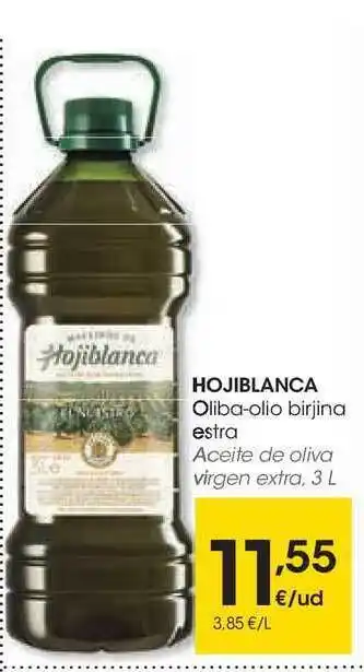 Eroski Hojiblanca Oliba-Olio Birjina Estra 3L oferta