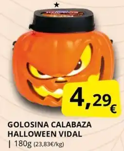Supermercados MAS VIDAL Golosina calabaza halloween oferta