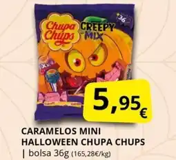 Supermercados MAS CHUPA CHUPS Caramelos mini halloween oferta