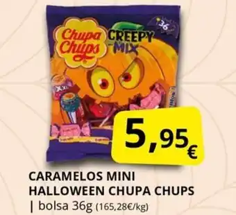 Supermercados MAS CHUPA CHUPS Caramelos mini halloween oferta