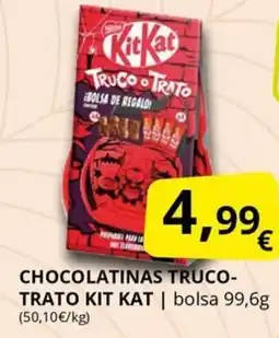 Supermercados MAS KIT KAT Truco trato chocolatinas oferta