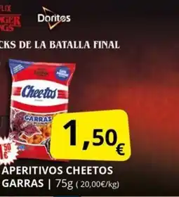 Supermercados MAS CHEETOS Aperitivos garras oferta