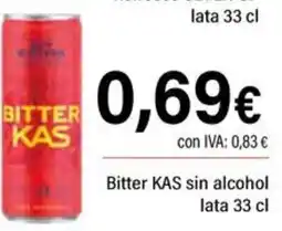 Cash Ifa KAS Bitter sin alcohol oferta