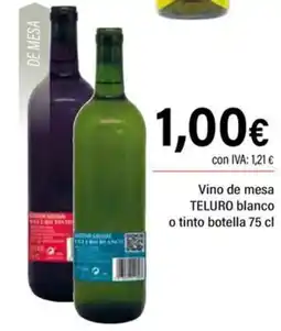 Cash Ifa TELURO Vino de mesa blanco o tinto oferta