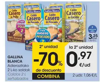 Eroski Gallina Blanca Adierazitako 2 L-Ko Saldak 2L oferta