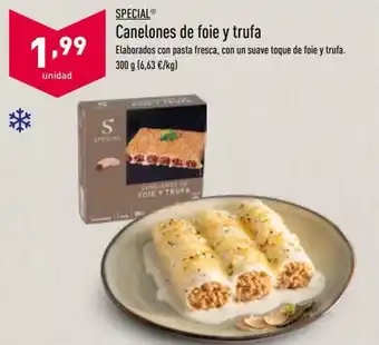 ALDI Canelones de Foie y Trufa 300 g oferta